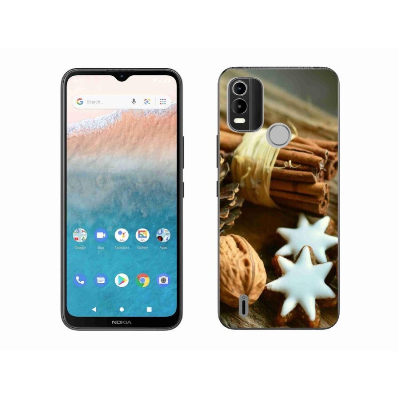 Zselés borítás mmCase a Nokia C21 Plus készülékhez - fahéj és mézeskalács