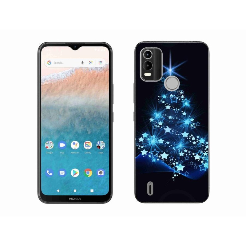 Zselés borítás mmCase a Nokia C21 Plus készülékhez - karácsonyfa