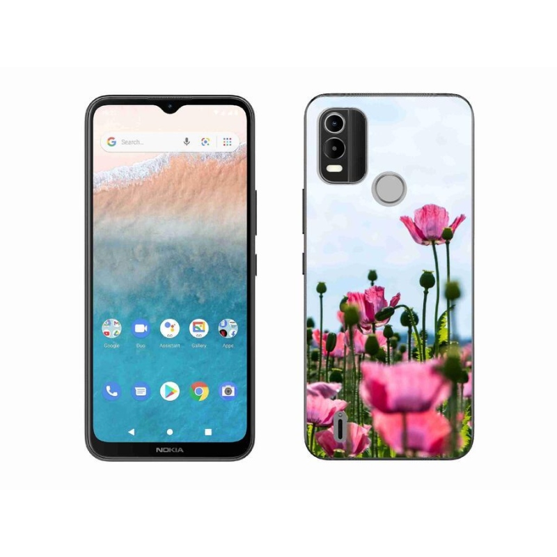 Gél védőhuzat mmCase mobiltelefonhoz Nokia C21 Plus - mákos