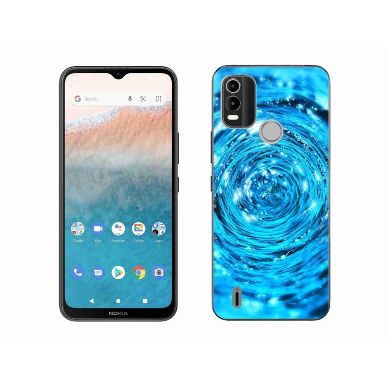 Zselés borítás mmCase mobiltelefonhoz Nokia C21 Plus - water vortex
