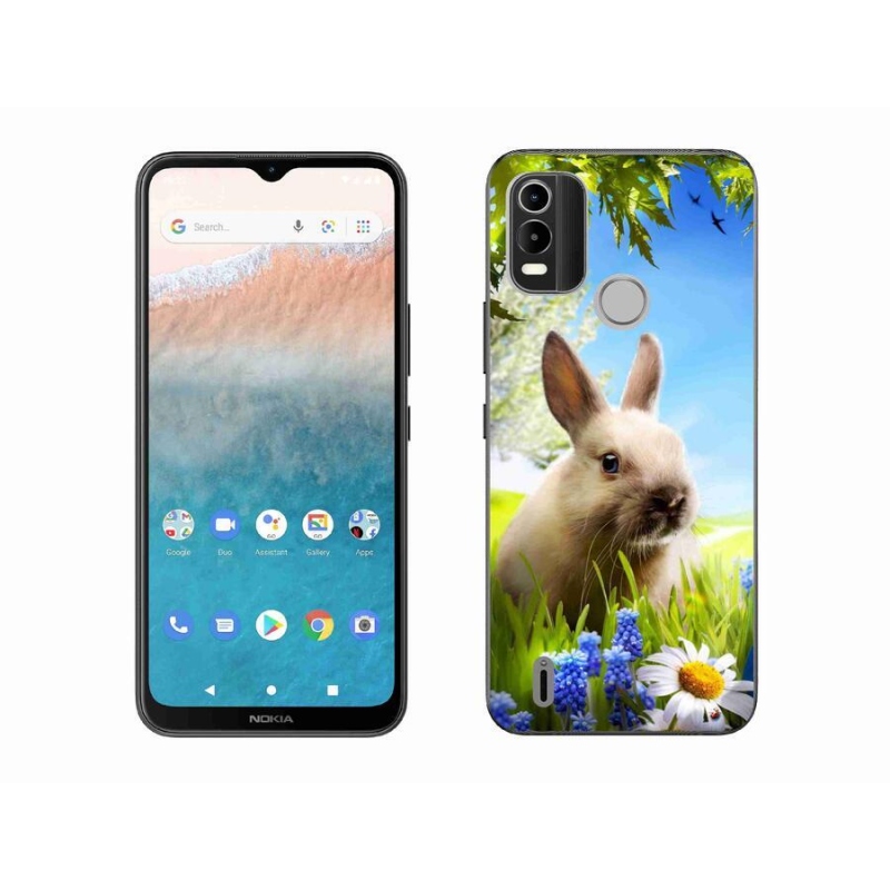 Zselés borítás mmCase a Nokia C21 Plus készülékhez - nyuszi