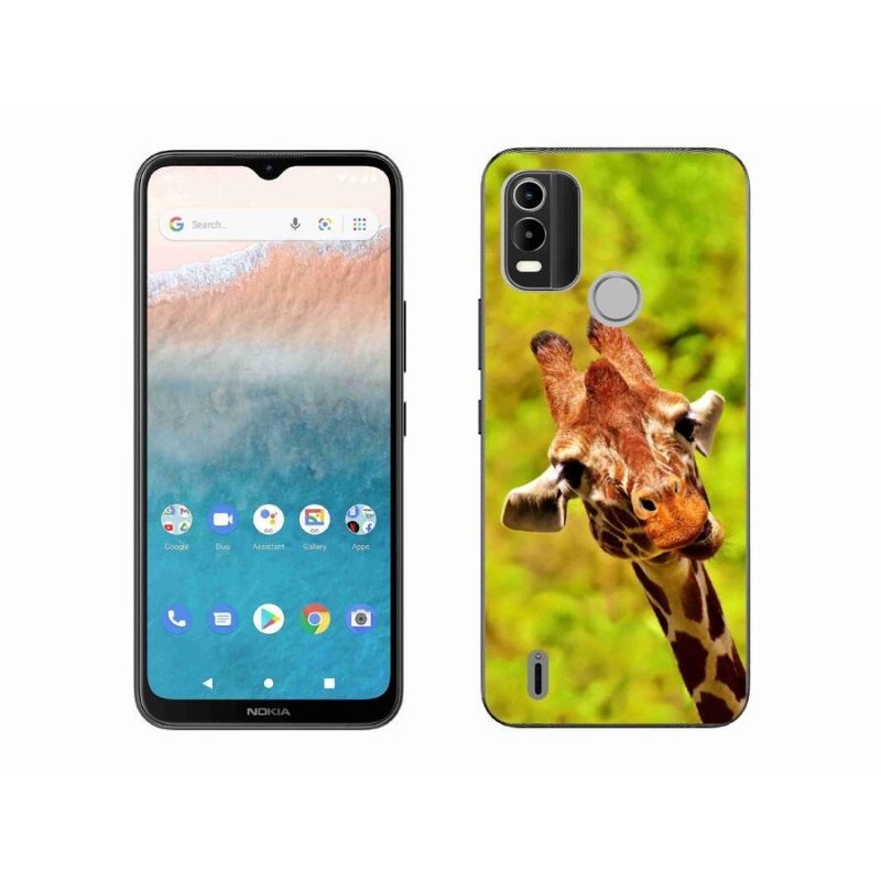 Zselés borítás mmCase a Nokia C21 Plus készülékhez - zsiráf
