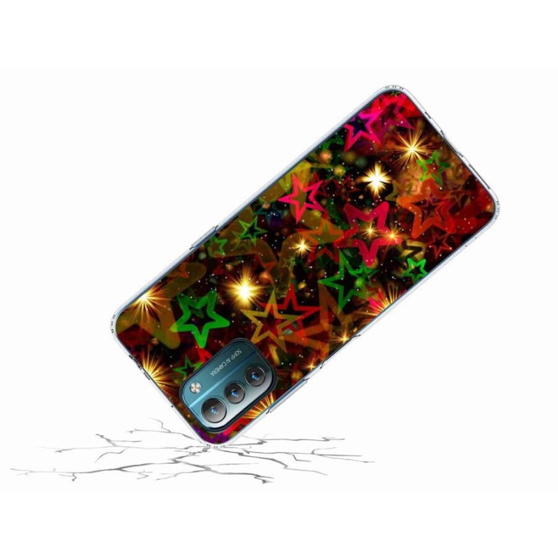 Zselés borítás mmCase mobiltelefonhoz Nokia G11/G21 - színes csillagok