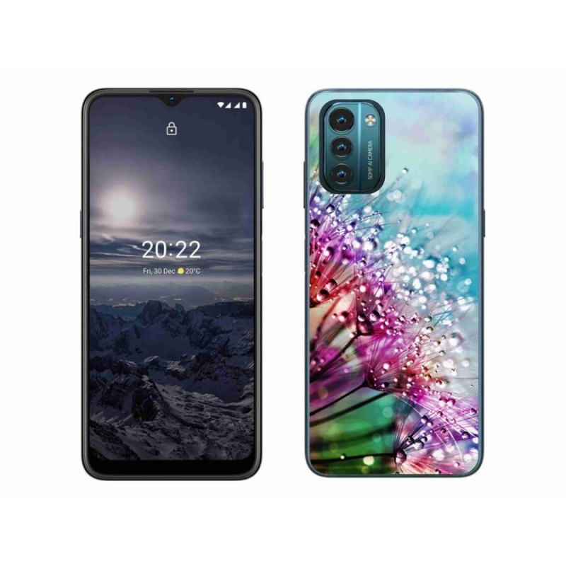 Zselés borítás mmCase mobiltelefonhoz Nokia G11/G21 - színes virágok