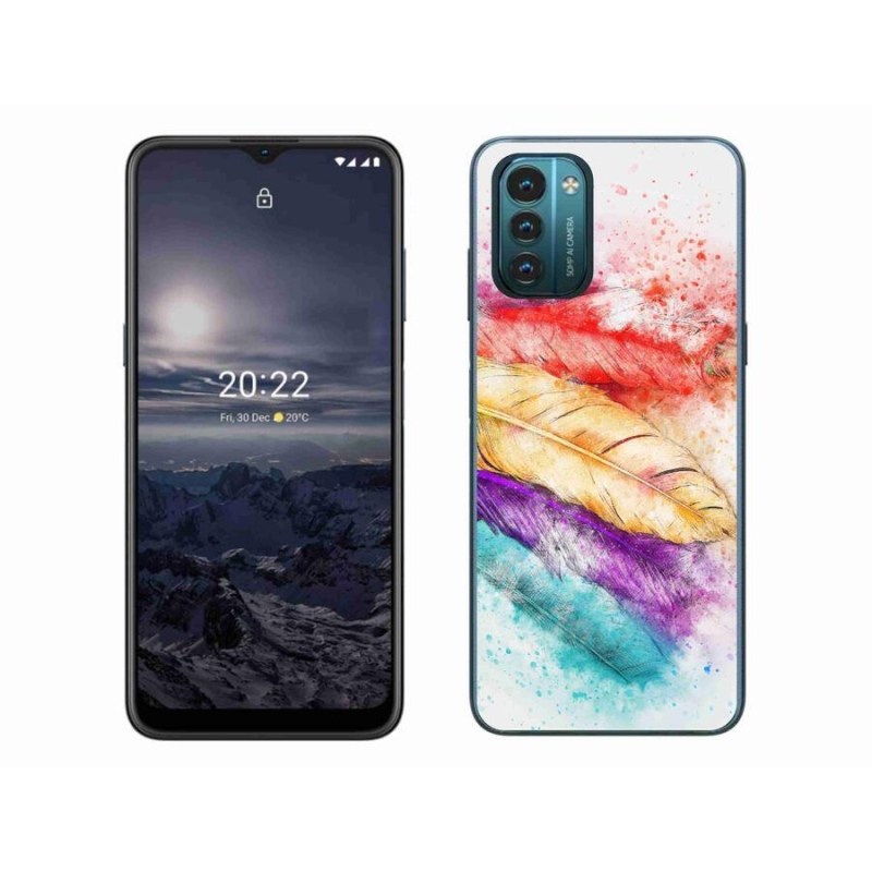 Zselés borítás mmCase mobiltelefonhoz Nokia G11/G21 - színes toll