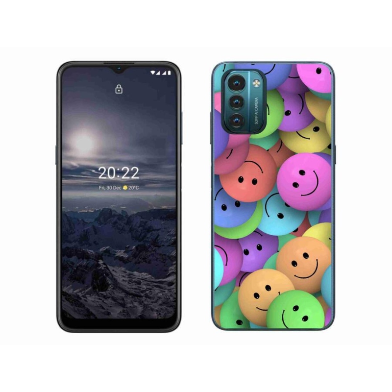Zselés borítás mmCase mobiltelefonhoz Nokia G11/G21 - színes smiley-k