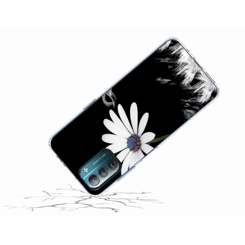 Zselés borítás mmCase Nokia G11/G21 készülékhez - fehér virág