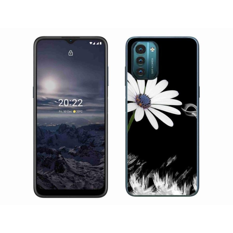 Zselés borítás mmCase Nokia G11/G21 készülékhez - fehér virág