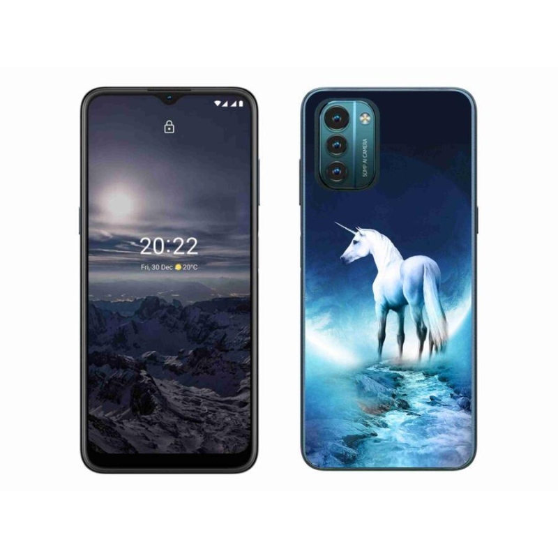 Zselés borítás mmCase a Nokia G11/G21 készülékhez - fehér egyszarvú