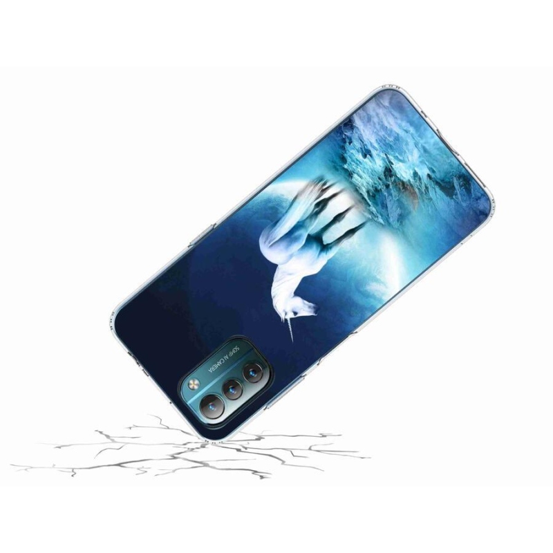 Zselés borítás mmCase a Nokia G11/G21 készülékhez - fehér egyszarvú