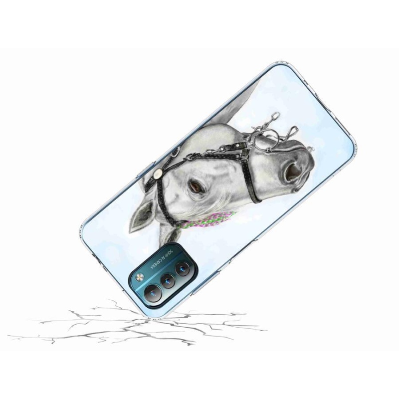 Zselés tok mmCase a Nokia G11/G21 készülékhez - fehér ló 1