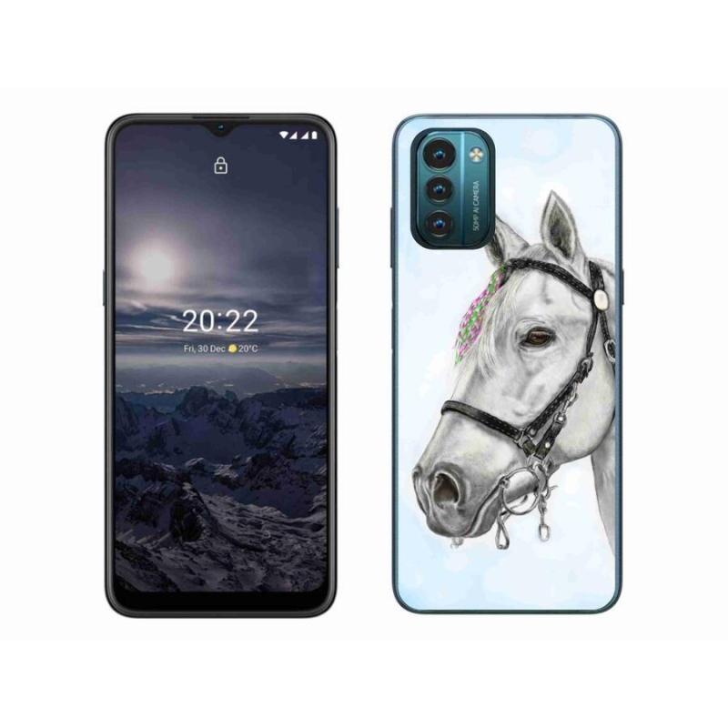 Zselés tok mmCase a Nokia G11/G21 készülékhez - fehér ló 1