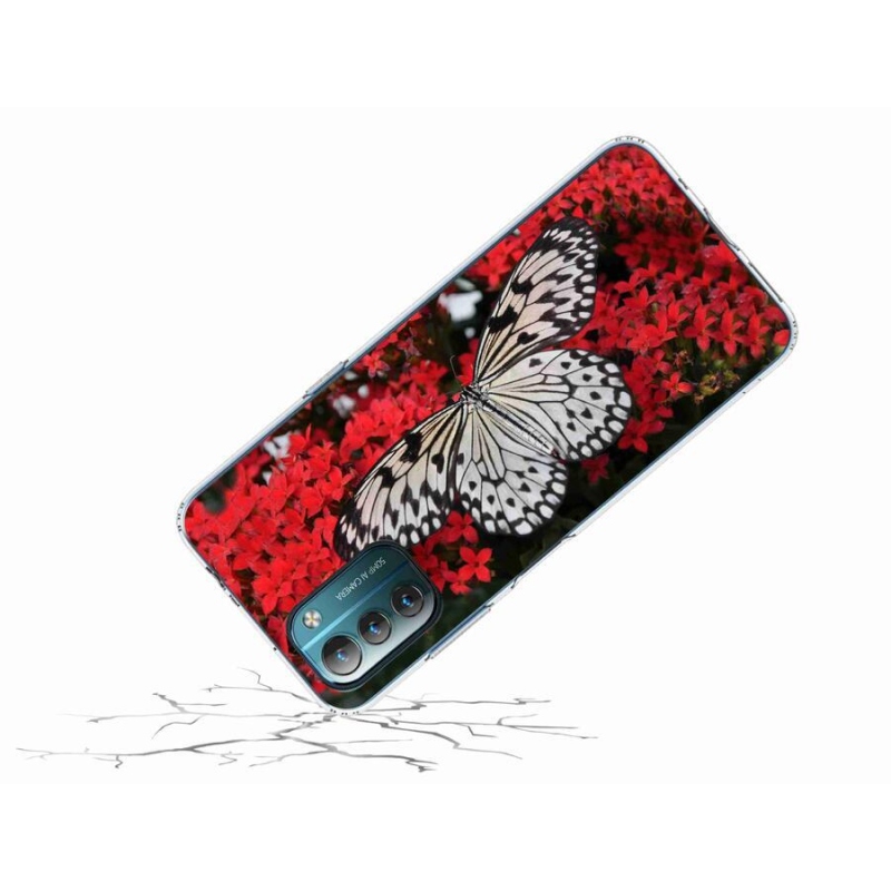 Zselés borítás mmCase a Nokia G11/G21 készülékhez - fekete-fehér pillangó 1