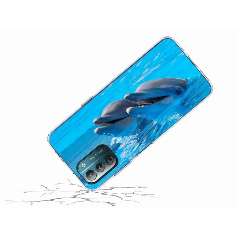 Zselés borítás mmCase mobiltelefonhoz Nokia G11/G21 - delfinek