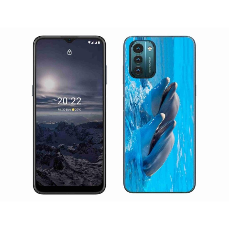 Zselés borítás mmCase mobiltelefonhoz Nokia G11/G21 - delfinek