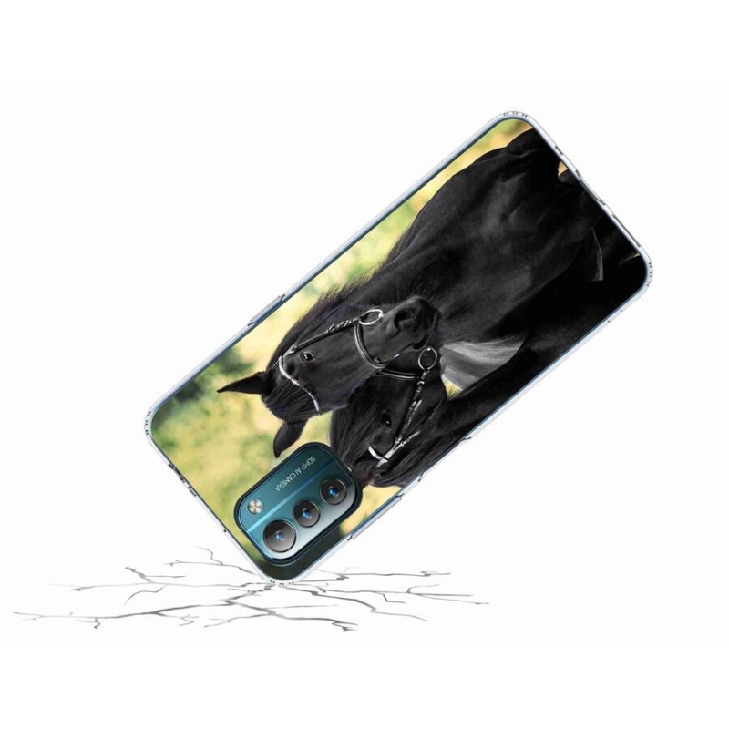 Zselés borítás mmCase a Nokia G11/G21 készülékhez - két fekete ló