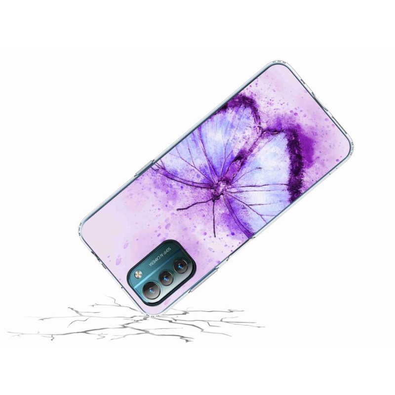 Zselés tok mmCase a Nokia G11/G21 készülékhez - lila pillangó