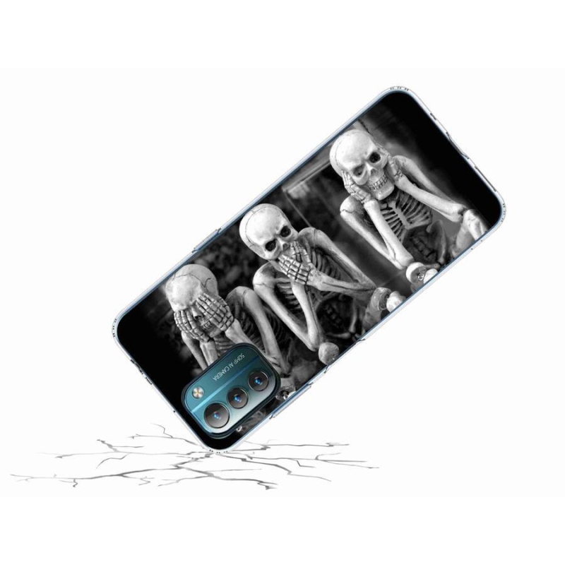 Zselés borítás mmCase a Nokia G11/G21 készülékhez - csontvázak