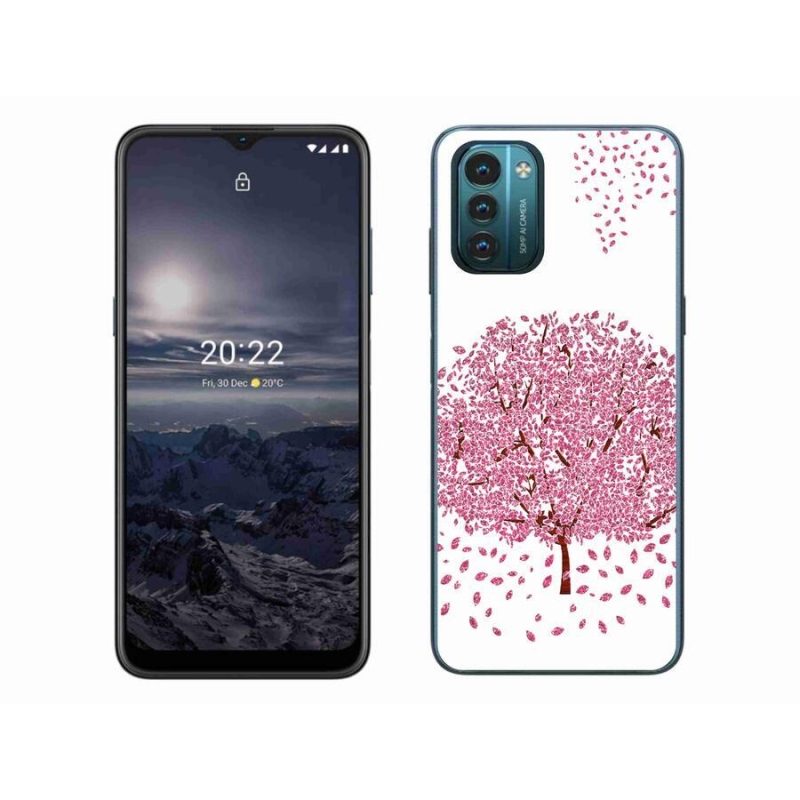 Zselés borító mmCase mobiltelefonhoz Nokia G11/G21 - rajzfilmfa levelekkel