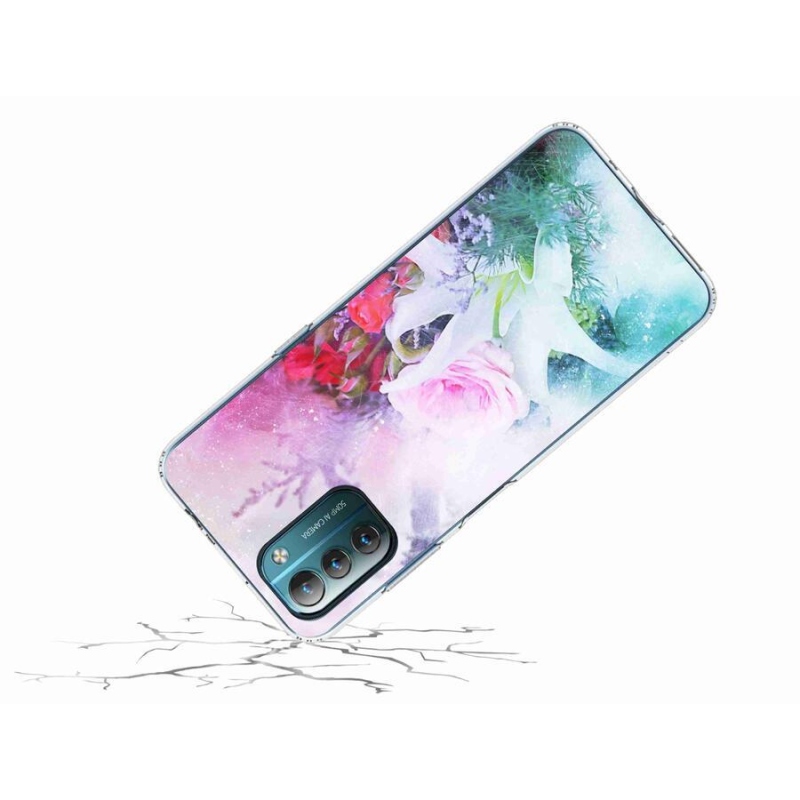Zselés borítás mmCase mobiltelefonhoz Nokia G11/G21 - virágok 4
