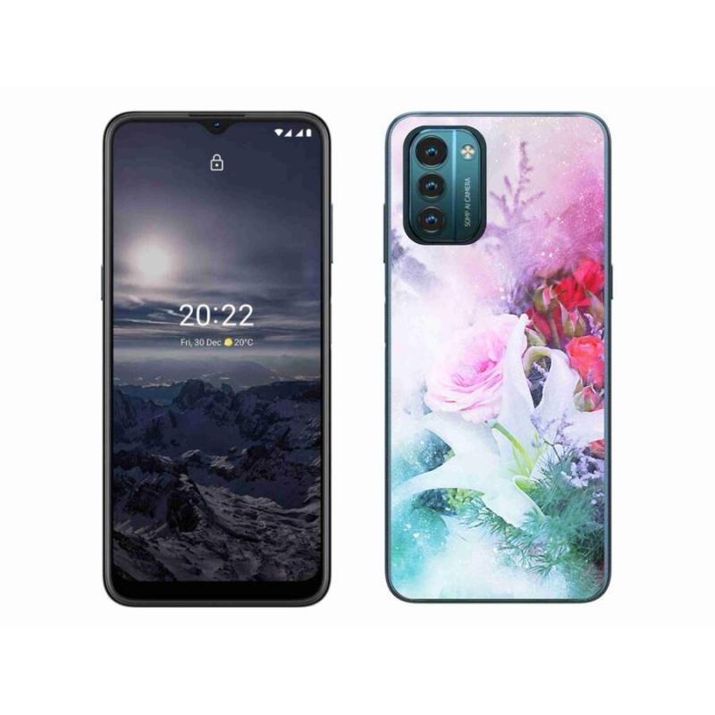 Zselés borítás mmCase mobiltelefonhoz Nokia G11/G21 - virágok 4