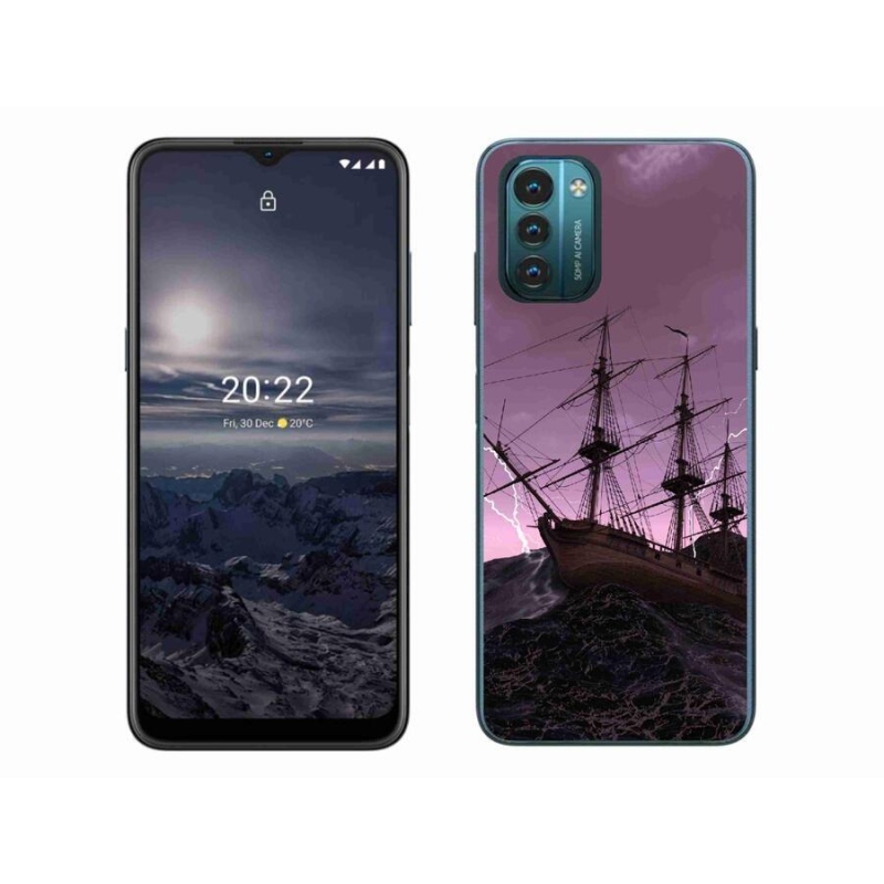Zselés borítás mmCase a Nokia G11/G21 készülékhez - hajó a viharban