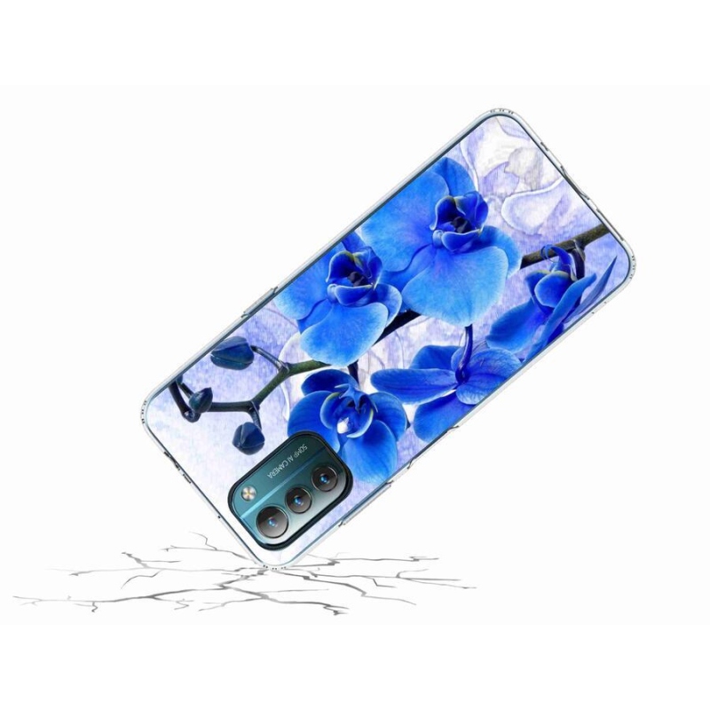 Zselés tok mmCase a Nokia G11/G21 készülékhez - kék virágok