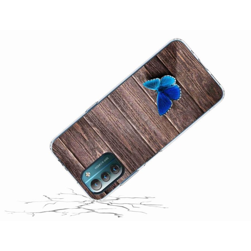 Zselés tok mmCase a Nokia G11/G21 készülékhez - kék pillangó 1