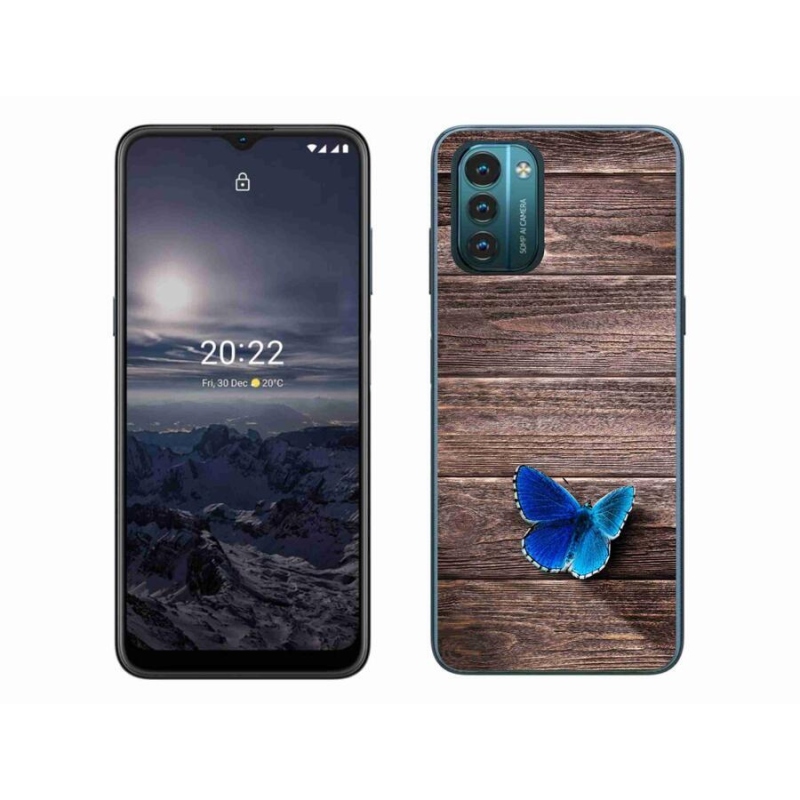 Zselés tok mmCase a Nokia G11/G21 készülékhez - kék pillangó 1