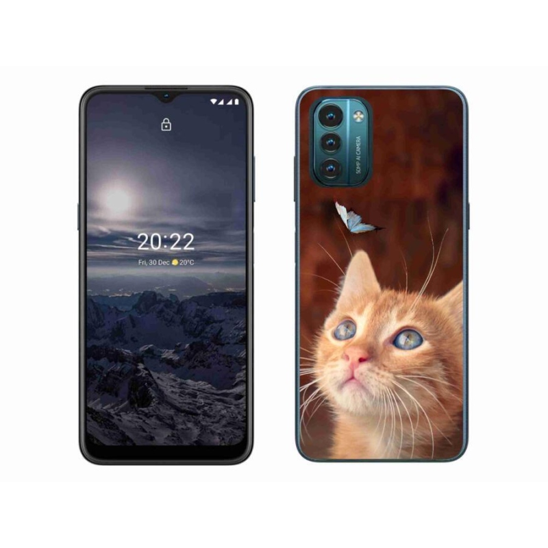 Zselés borítás mmCase a Nokia G11/G21 készülékhez - pillangó és cica