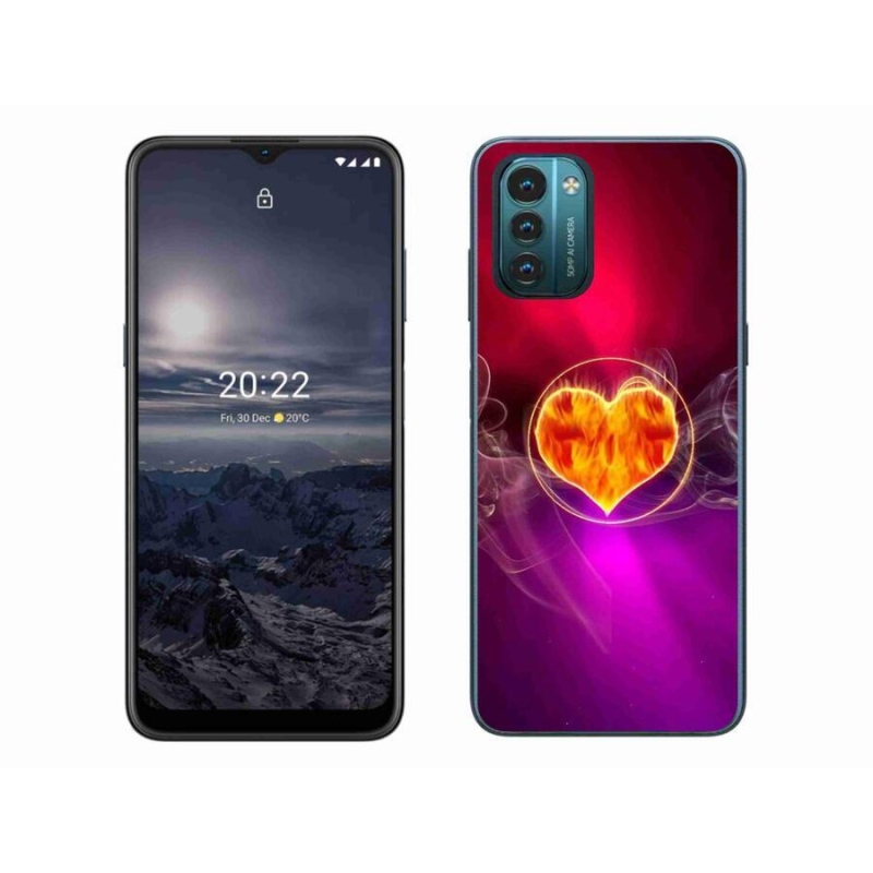 Zselés borítás mmCase a Nokia G11/G21 készülékhez - tüzes szív