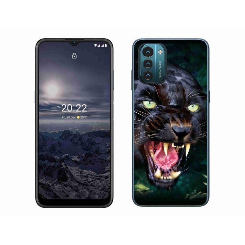 Zselés borítás mmCase a Nokia G11/G21 készülékhez - dühös fekete párduc