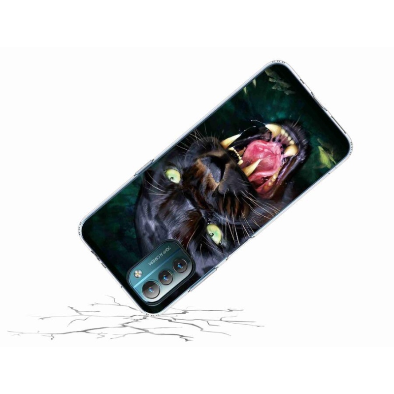 Zselés borítás mmCase a Nokia G11/G21 készülékhez - dühös fekete párduc