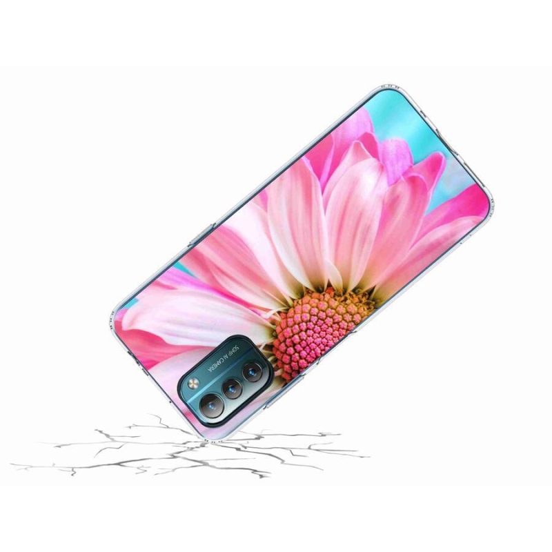 Zselés tok mmCase Nokia G11/G21 készülékhez - rózsaszín virág