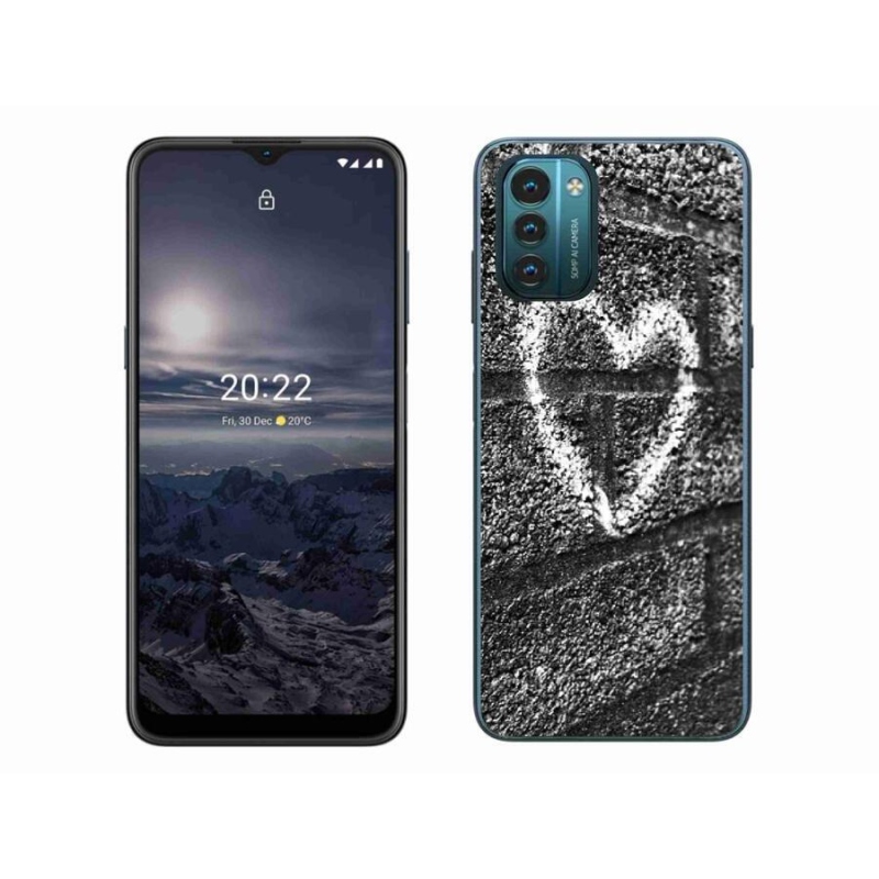 Zselés borítás mmCase a Nokia G11/G21 készülékhez - szív a falon