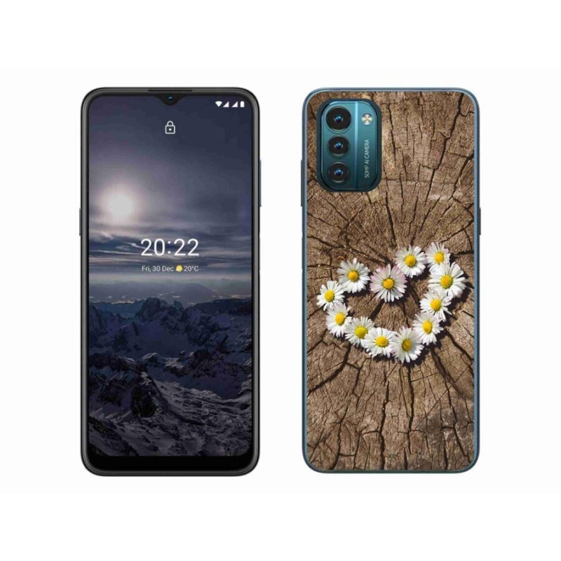 Zselés borító mmCase mobiltelefonhoz Nokia G11/G21 - százszorszépek szíve