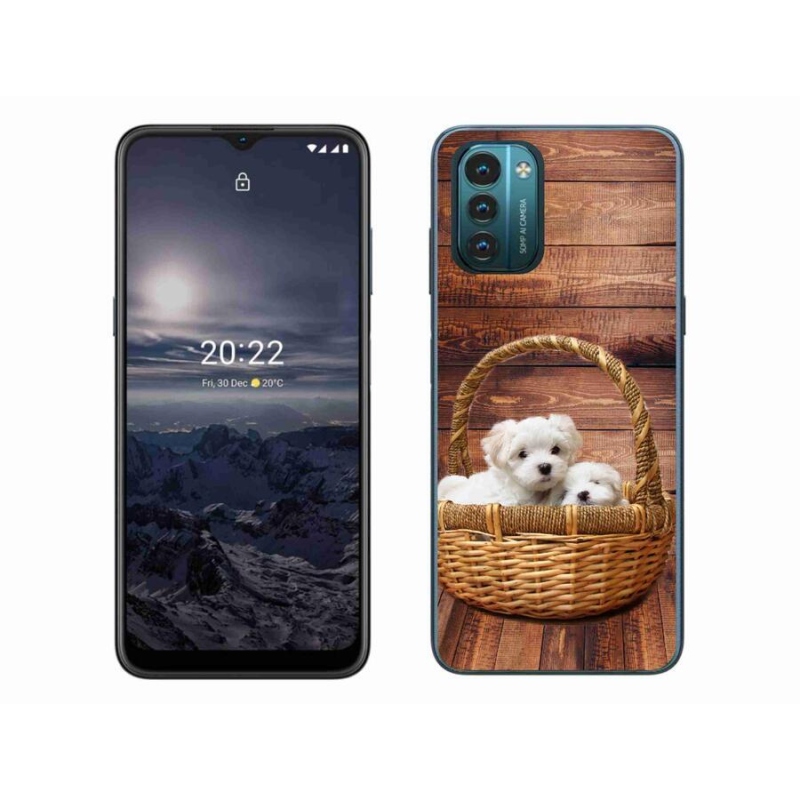 Zselés borítás mmCase a Nokia G11/G21 készülékhez - kölyökkutyák
