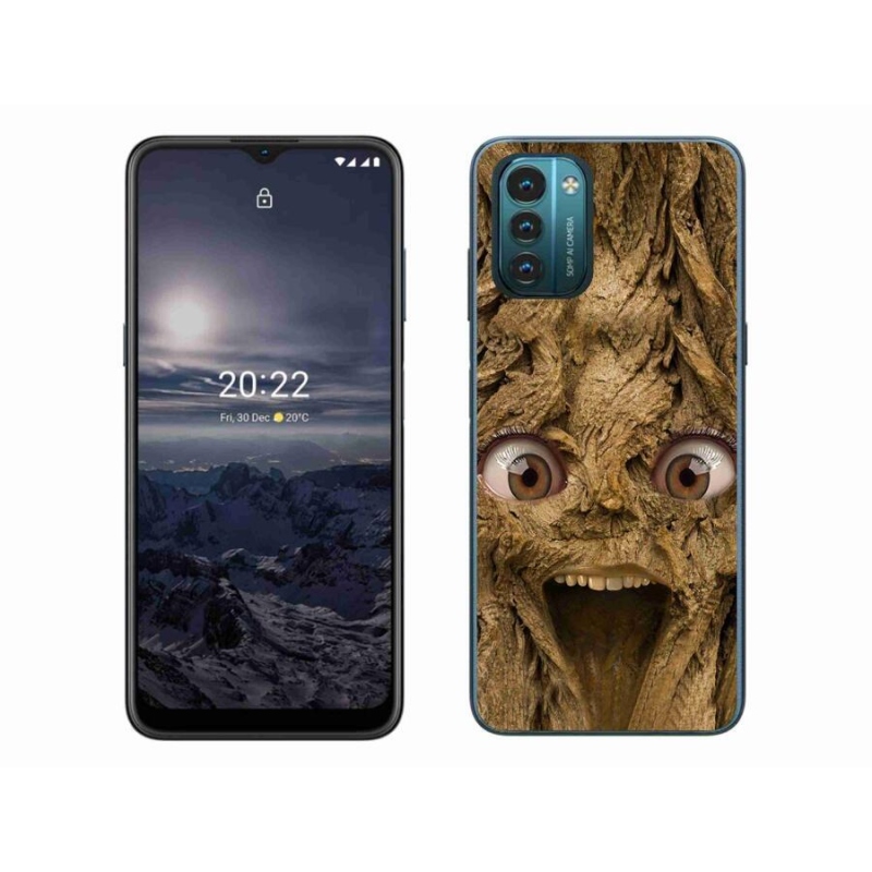 Zselés borítás mmCase a Nokia G11/G21 készülékhez - boldog fa szemekkel