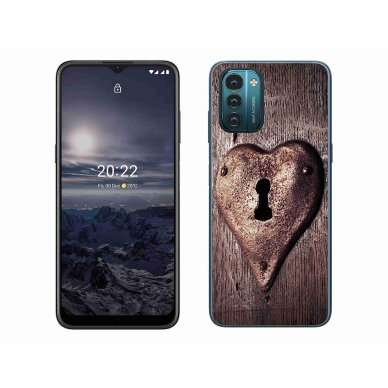 Zselés tok mmCase a Nokia G11/G21 készülékhez - szív alakú zárral