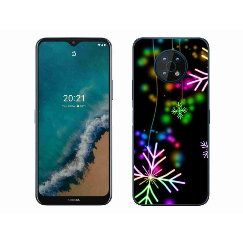 Zselés borítás mmCase mobiltelefonhoz Nokia G50 - színes pelyhekkel