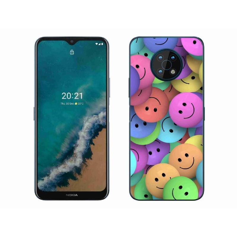 Zselés borítás mmCase mobiltelefonhoz Nokia G50 - színes smiley-k