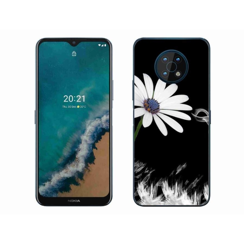 Zselés borító mmCase a Nokia G50 készülékhez - fehér virág