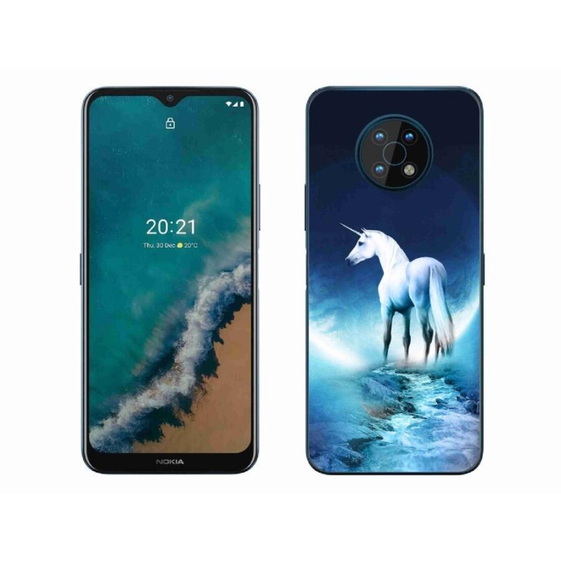 Zselés tok mmCase a Nokia G50 készülékhez - fehér egyszarvú