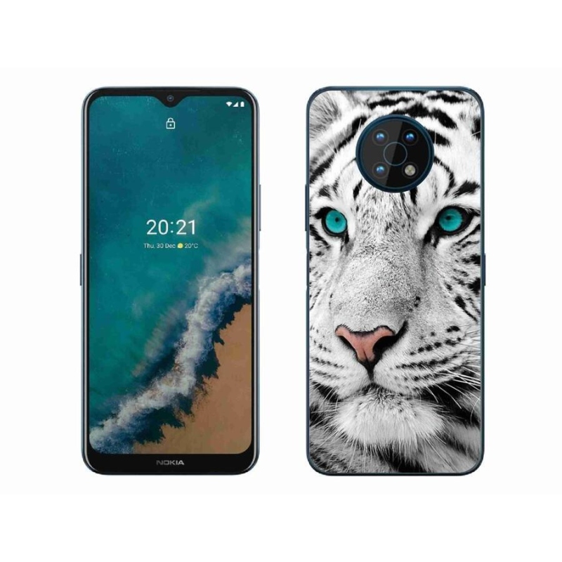 Zselés borítás mmCase a Nokia G50 készülékhez - fehér tigris