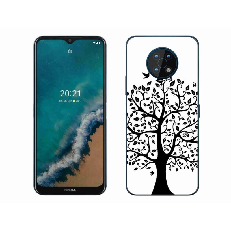 Zselés tok mmCase a Nokia G50 készülékhez - fekete-fehér fa