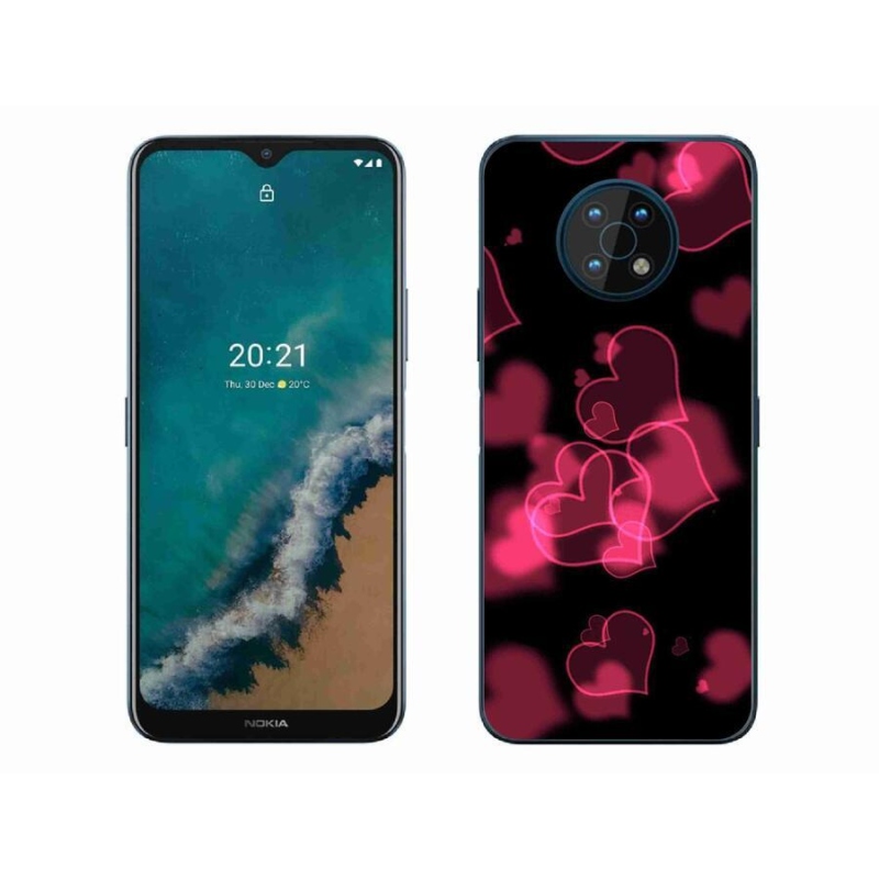 Zselés borítás mmCase a Nokia G50 készülékhez - piros szívek