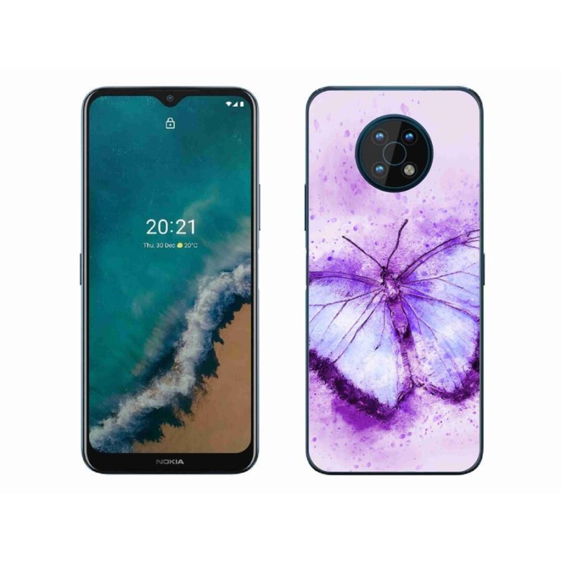 Zselés tok mmCase a Nokia G50 készülékhez - lila pillangó