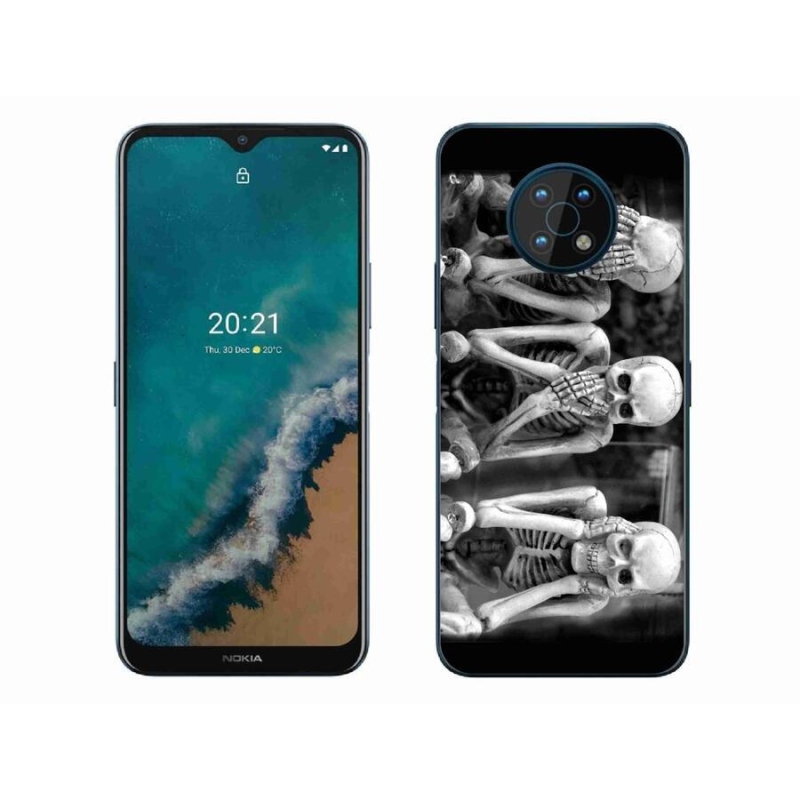 Zselés borító mmCase mobil Nokia G50 - csontvázakhoz