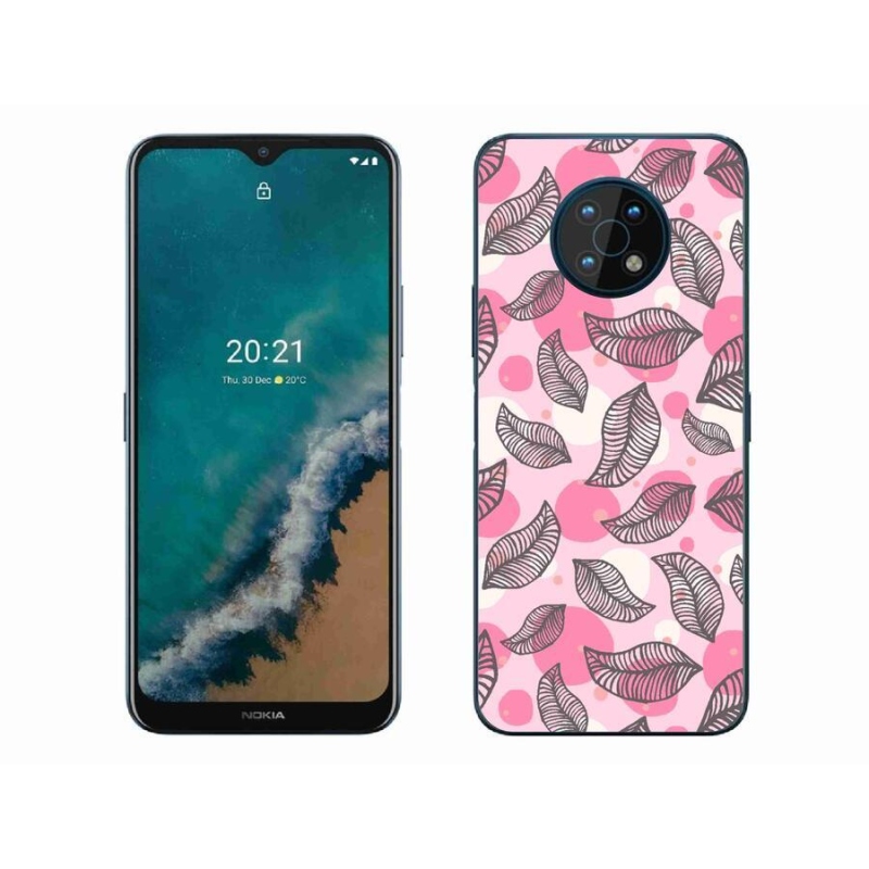 Zselés borító mmCase mobiltelefonhoz Nokia G50 - rajzfilm hulló levelek