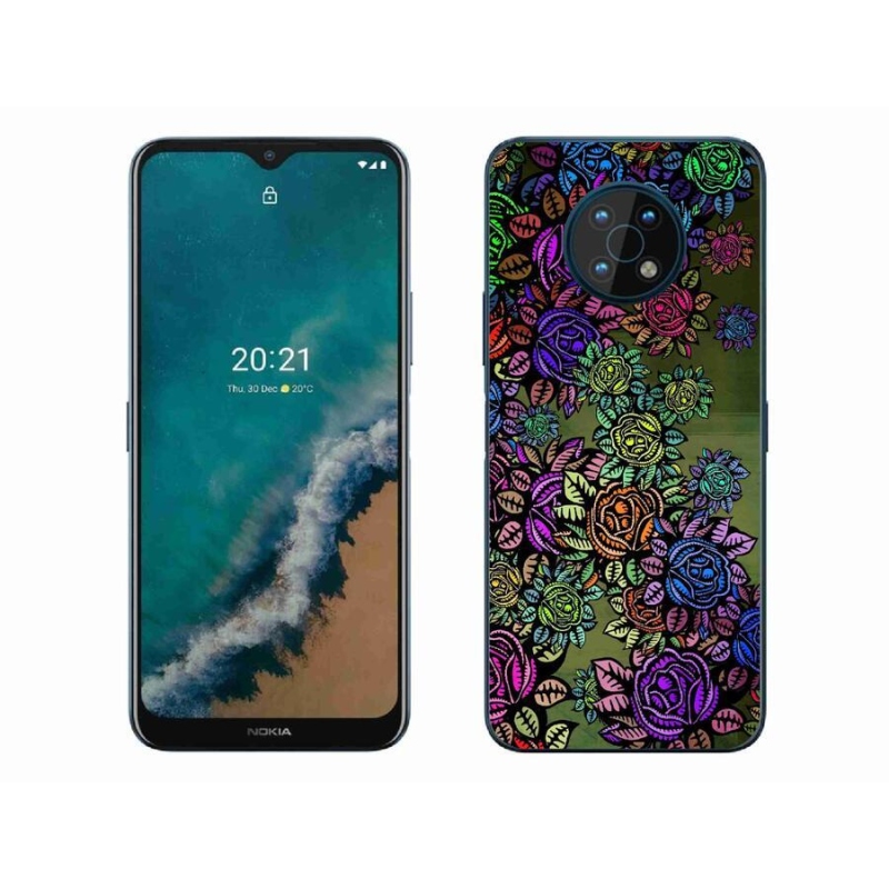 Zselés borító mmCase mobiltelefonhoz Nokia G50 - virágok 6